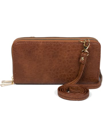 styleBREAKER Umhängetasche - Geldbörse in Mocca-Braun
