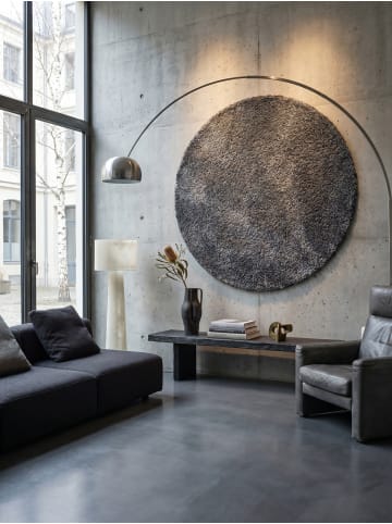 KADIMA DESIGN Teppich Hochflor Shaggy Waschbar Einfarbig RHEIN Strapazierfähig in Grau