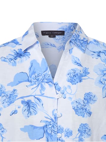 Franco Callegari Bluse Winnie in weiß hellblau - 0002