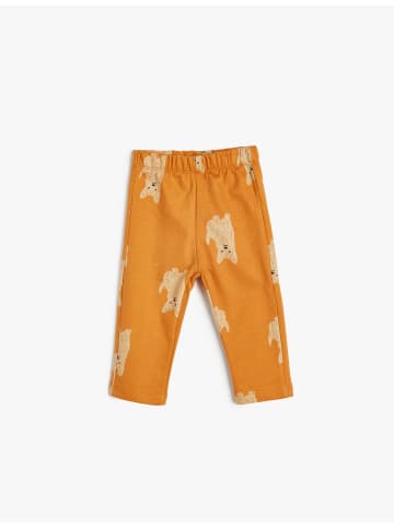 KOTON Sweathose in Orange Gemustert