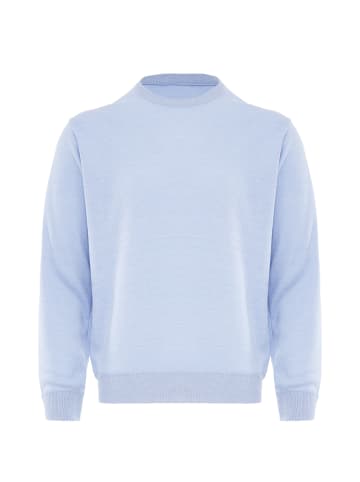 Sidona Damen Pullover in Hellblau Melange