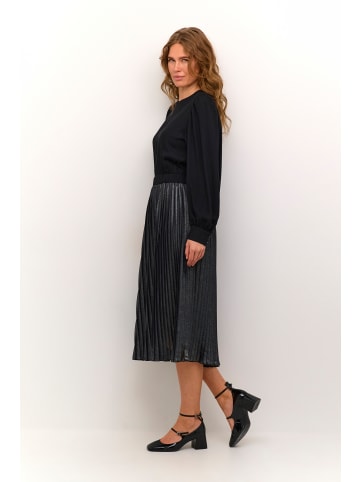 CULTURE Jerseykleid CUcarly Relaxed fit in Silver Metallic