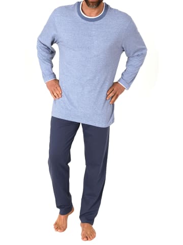 NORMANN langarm Schlafanzug Pyjama - 78015 in marine
