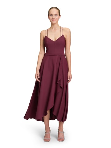 Vera Mont Abendkleid mit Volant in Wild Ruby