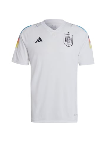 adidas Performance Trainingsshirt Spanien Pre-Match WM 2022 in weiß / bunt