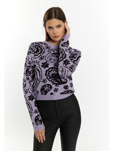 myMo ROCKS Damen Strick Pullover in Violett