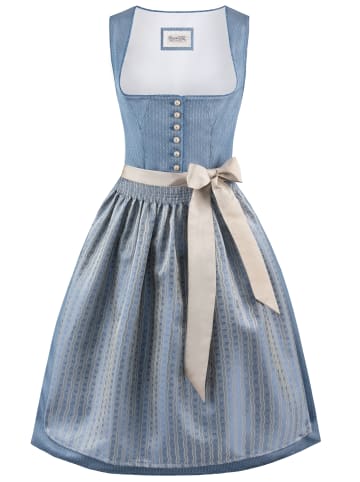 Stockerpoint Midi Dirndl "Irit" in rauchblau