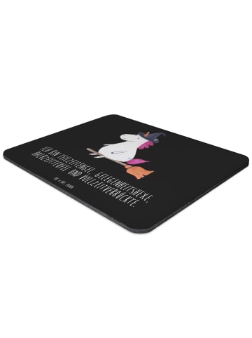 Mr. & Mrs. Panda Mouse Pad Einhorn Hexe mit Spruch in Schwarz