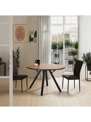 CALICOSY Tisch BENI in Helles - (W) 120 x (H) 77 x (L) 120 cm
