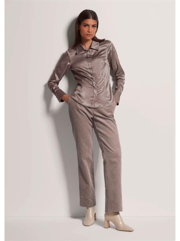 MADELEINE Hemdbluse mit glänzendem Finish in mauve