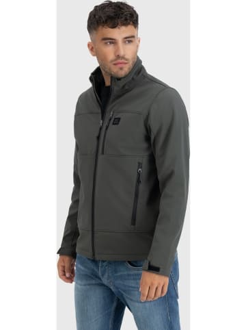 Vintage Industries Softshelljacke in Grün