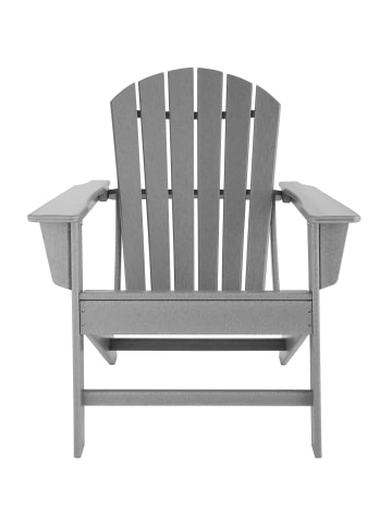tectake Balkonstuhl im Adirondack-Stil, Belastbarkeit 120 kg, 83 x 79 x 97 cm