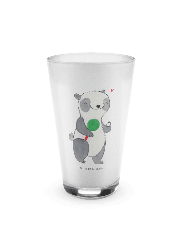 Mr. & Mrs. Panda Glas Panda Tischtennis ohne Spruch in Transparent