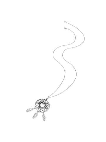 Glanzstücke München Halskette Feder aus Sterling Silber in silber