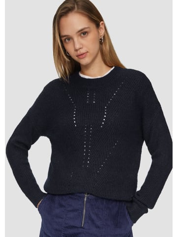 QS Strickpullover langarm in Blau