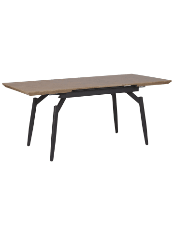 Beliani Esszimmertisch BARBOSA in Braun/Schwarz - (W) 80 x (H) 78 x (L) 140 cm