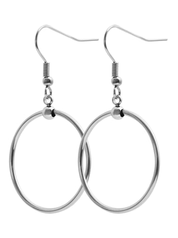 Adeliás Damen Ohrringe – Ohrhänger aus Edelstahl in silber