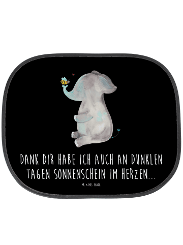 Mr. & Mrs. Panda Sonnenschutz Auto Elefant Biene mit Spruch in Schwarz