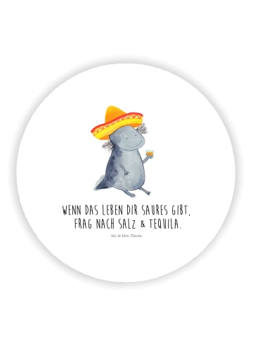 Mr. & Mrs. Panda Magnet für Kühlschrank Axolotl Tequila mit Spruch in Weiß
