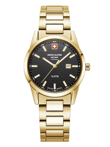 Swiss Alpine Military by Grovana Analoguhr für Damen in gold