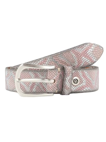 b.belt Gürtel Leder in rose-silver-metallic