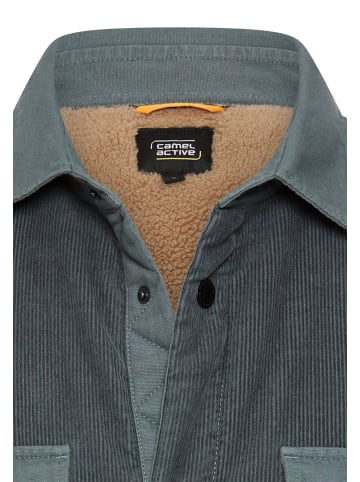Camel Active Cord Overshirt mit Teddyfleece in Tintenblau