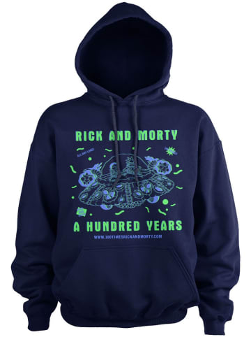 Rick and Morty Hoodie in Blau