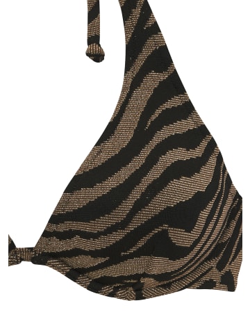 Bruno Banani Bügel-Bikini in schwarz-gold