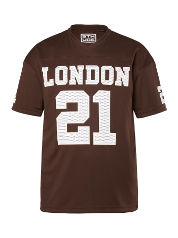 STHUGE Kurzarm T-Shirt in erdbraun