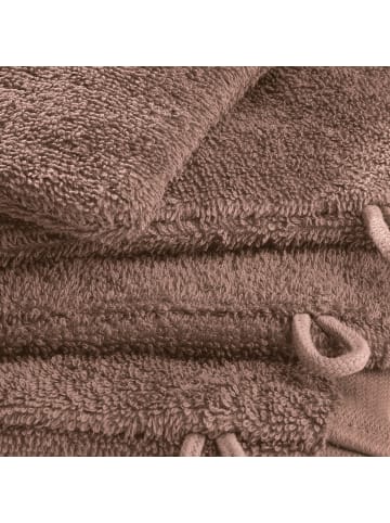 Erwin Müller Waschhandschuh 4er-Pack Ludwigsburg in braun