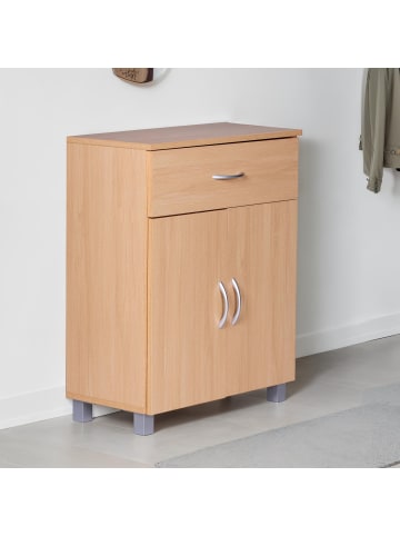 FineBuy Schuhschrank in Braun / Spanplatte / 60x30x75