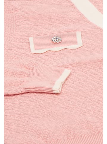 faina Women Cardigan in Rosa Wollweiss