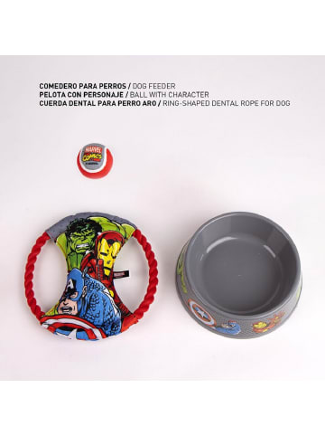 Avengers Avengers Hunde-Set – 3-teilig mit Napf, Spielzeug & Ball in Rot
