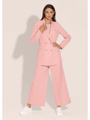 MADELEINE Zweireihiger Longblazer mit Futter in puderrosé