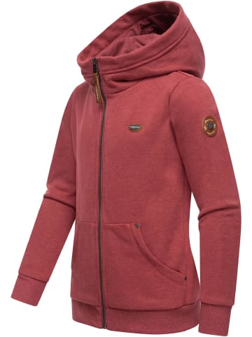 ragwear Kapuzensweatjacke Nesie Zip in Raspberry