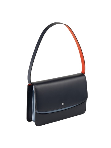 DuDu Schultertasche Leder 29 cm in navy