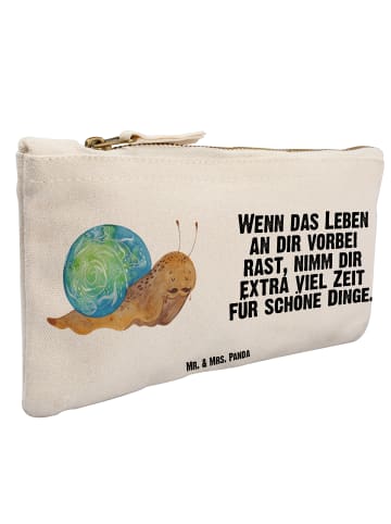 Mr. & Mrs. Panda Schminktasche Schnecke Sir mit Spruch in Weiß