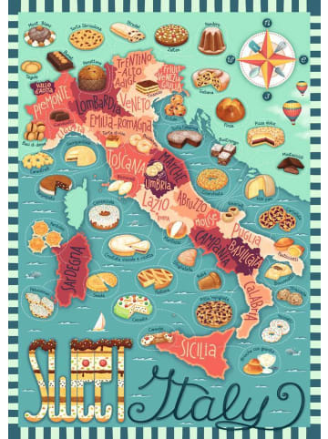 Ravensburger Ravensburger Puzzle 1.000 Teile Süßes Italien in bunt
