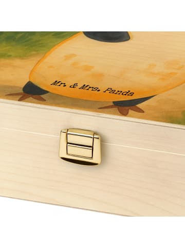 Mr. & Mrs. Panda Teekiste Holz Pinguin Luftballon Design ohne Sp... in Weiß