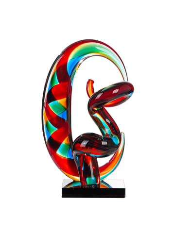 GILDE Skulptur Palmeira mehrfarbig - (H) 28 cm