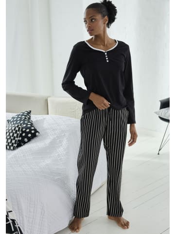 Vivance Active Pyjamaoberteil in schwarz