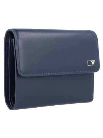 Roncato Firenze Geldbörse RFID Schutz Leder 13.5 cm navy