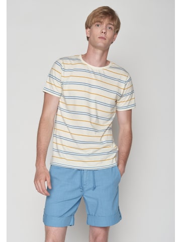 GreenBomb T-Shirt Basic in Creme Streifen