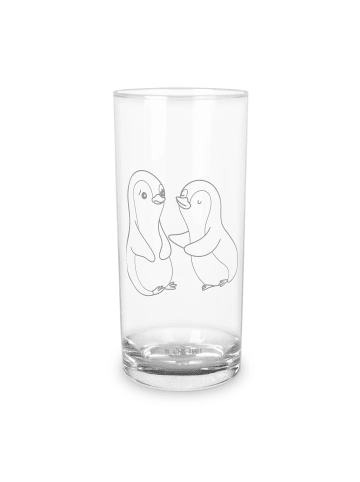 Mr. & Mrs. Panda Glas Pinguine trösten ohne Spruch in Transparent