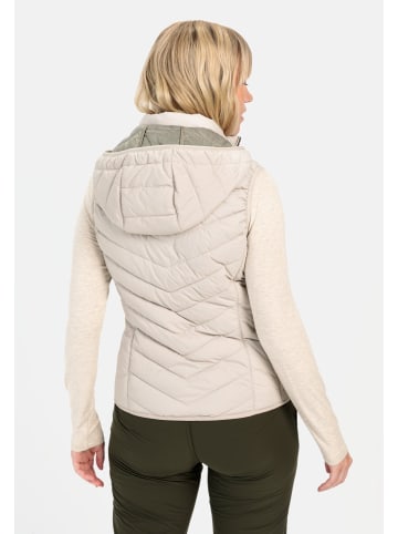 Camel Active Steppweste aus recyceltem Polyester in Beige-Grau
