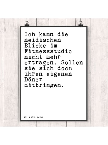 Mr. & Mrs. Panda Bild Ich kann die neidischen... mit Spruch in Weiß