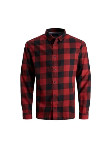 Jack & Jones Langarmhemd in dunkelrot1