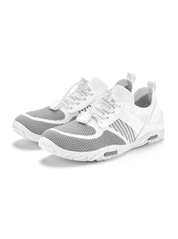 LASCANA Sneaker in weiß/hellgrau