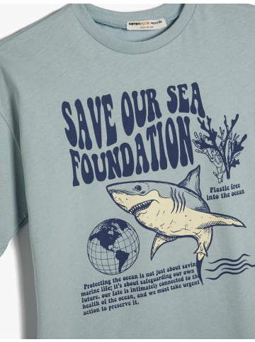 KOTON T-shirt in Blau