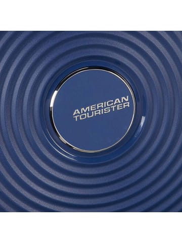 American Tourister Soundbox - 4-Rollen-Kabinentrolley 55 cm erw. (gelb) in midnight navy